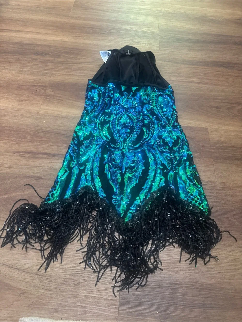 Revolution Dancewear Sequin Dress, Size LC 12-14